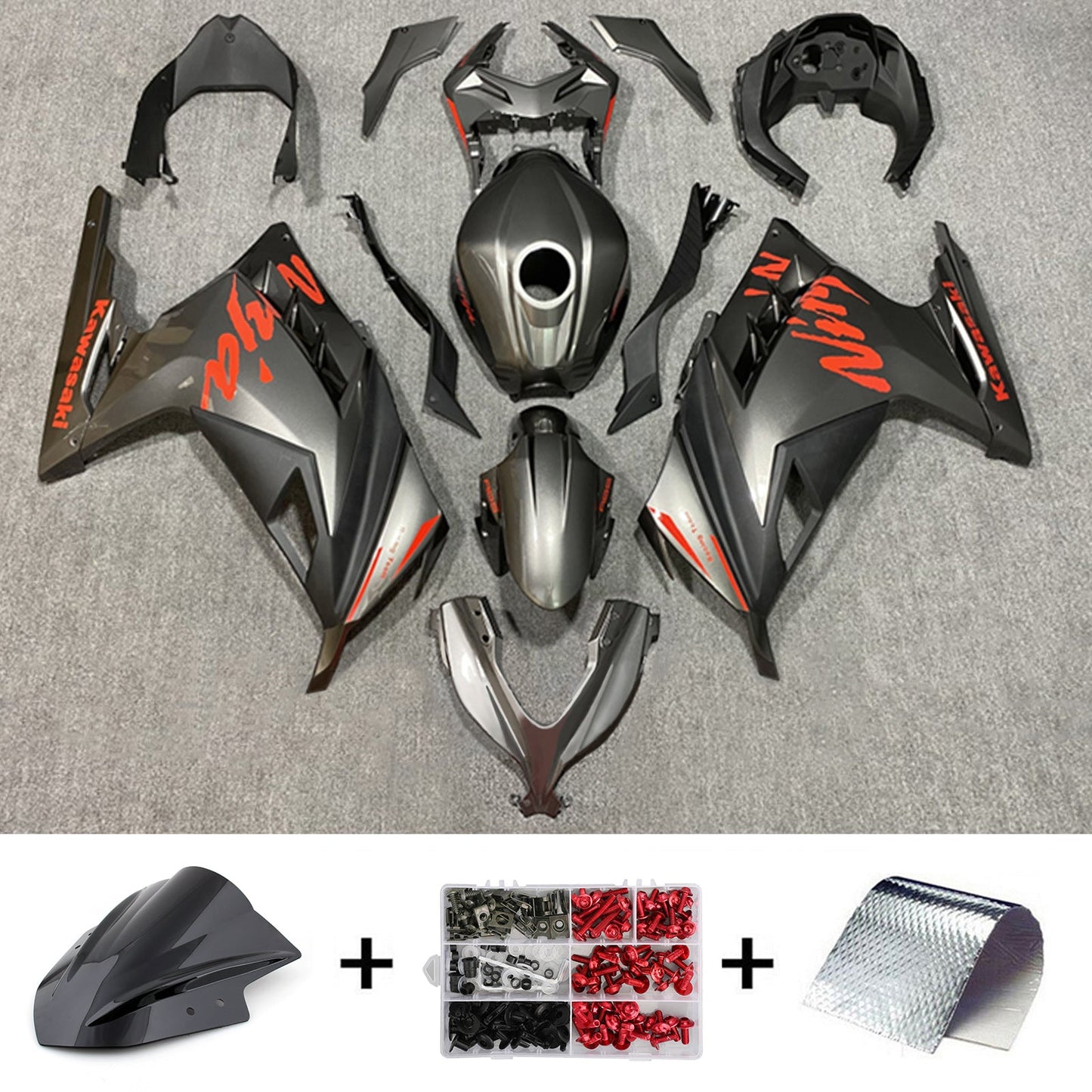 2013-2024 Kawasaki EX300/Ninja300 Injection Fairing Kit Bodywork Plastic ABS#161