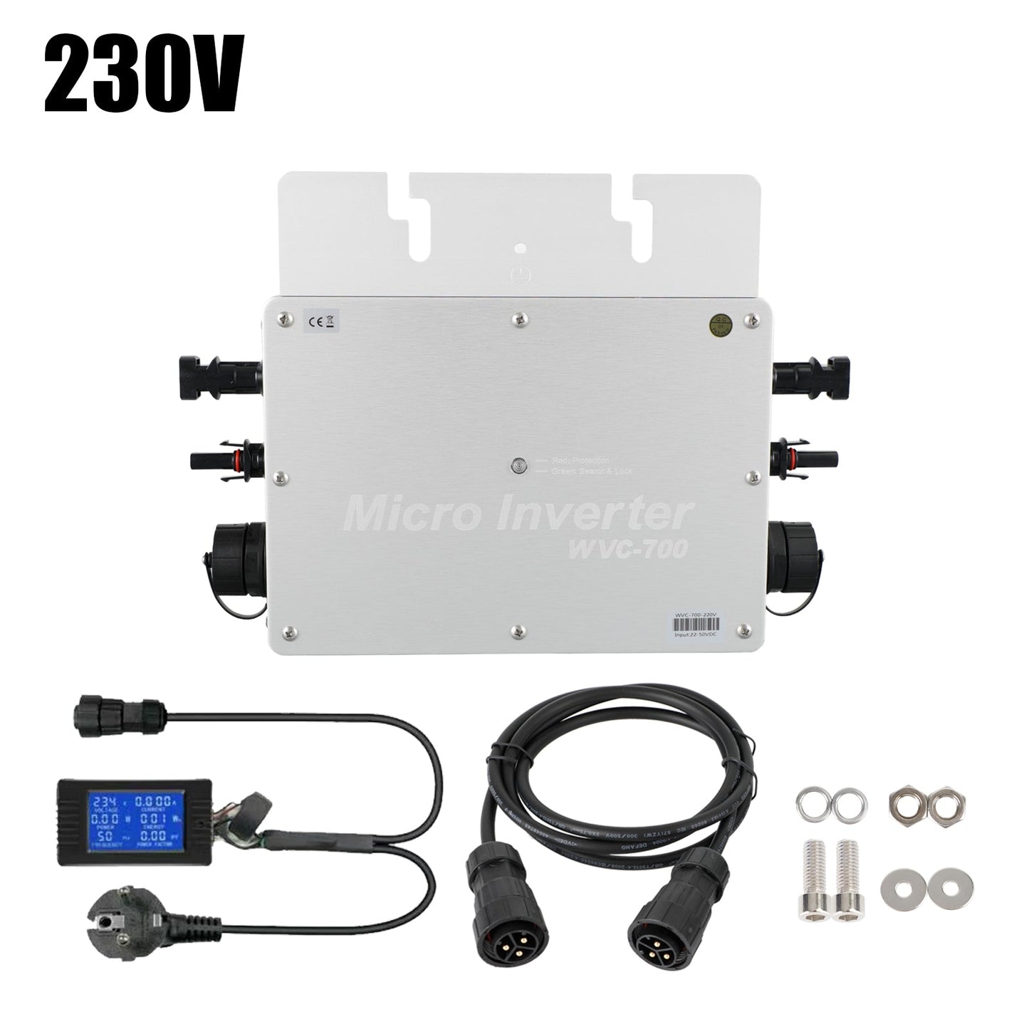 600W/110Vac IP65 Waterproof Solar Inverter Grid Tie MPPT Micro Inverter
