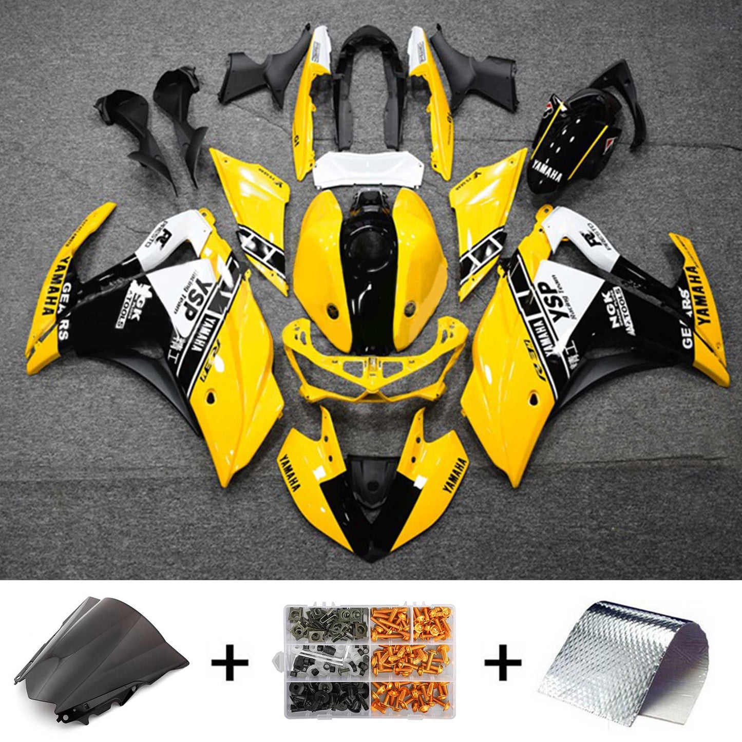 2014-2018 Yamaha YZF-R3 2015-2017 R25 Amotopart Injection Fairing Kit Bodywork ABS #124