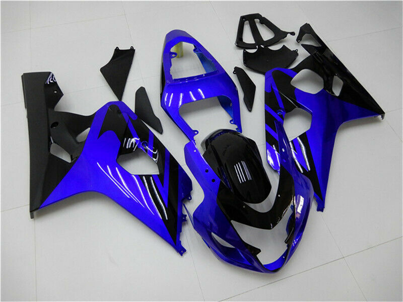 2004-2005 Suzuki GSXR600 750 Blue Black Fairing Kit by Amotopart Fairings