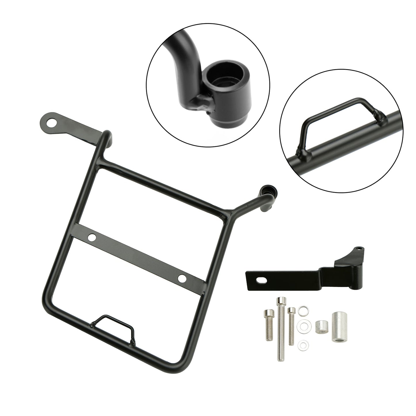 Honda CROSS CUB SUPER CUB Side Saddle Bag Mounting Bracket Black