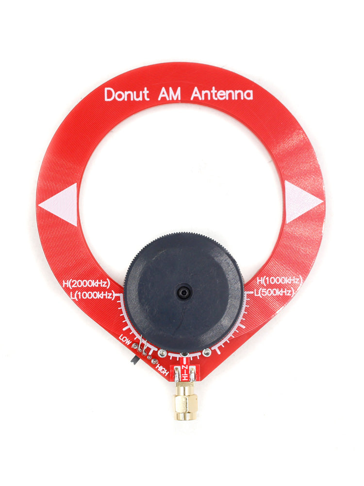 Donut Red AM MW Middle Wave Antenna Mini Loop Antenna for Malahiteam DSP DSP2