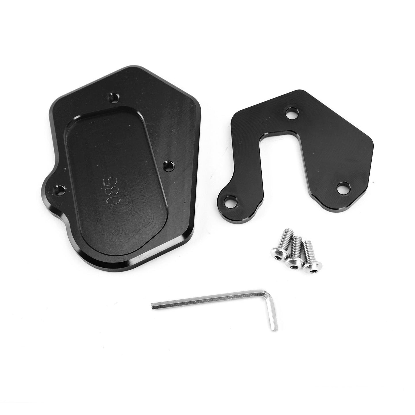 Kickstand Side Stand Extension Pad Fit For BMW F900R 2020 BLK