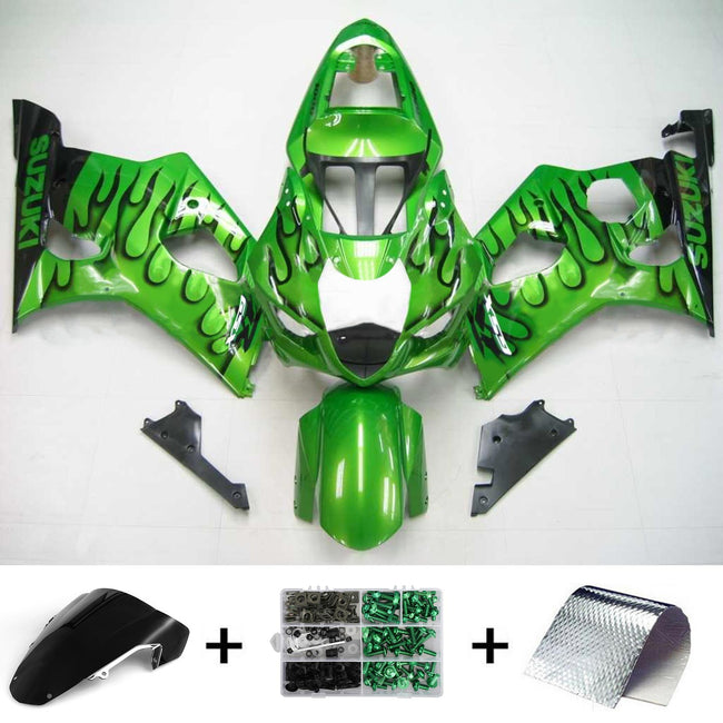 2003-2004 Suzuki GSXR1000 K3 Amotopart Injection Fairing Kit Bodywork Plastic ABS #119