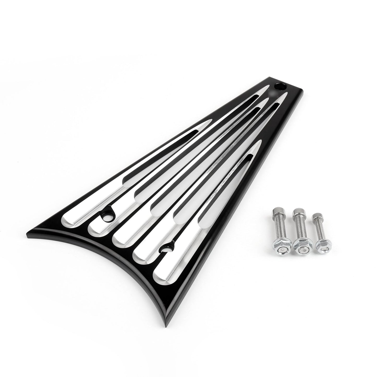 Radiator Cover Billet Aluminum Frame Grill Harley Touring Road King Street Glide Black