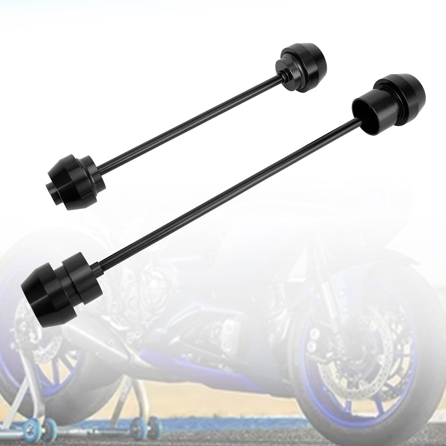 Front Rear Axle Fork Wheel Slider Cnc Black Fits For Yamaha Yzf-R7 Yzf R7 21-23