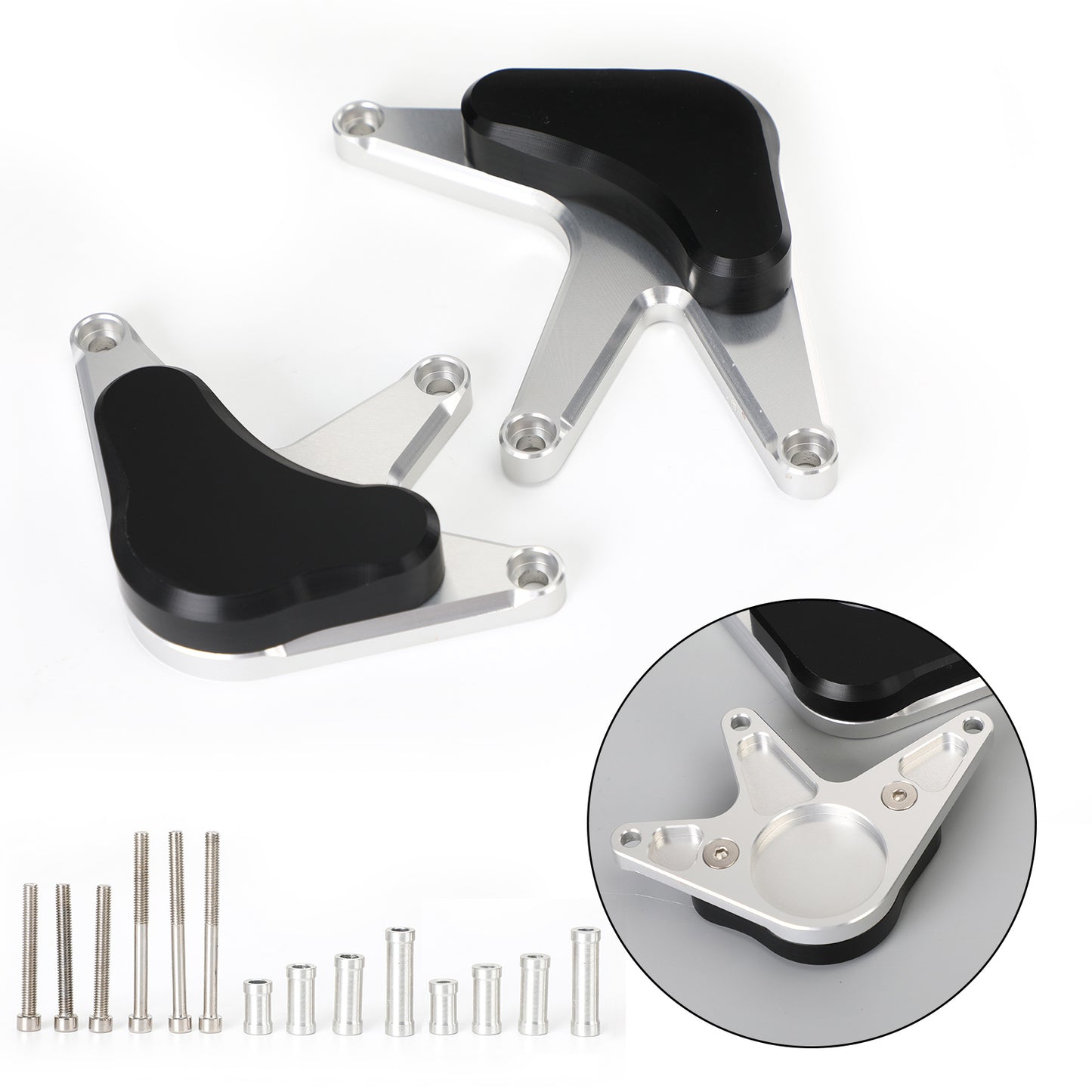 Nicecnc Engine Stator Slider Crash Pad Protector Guard For Honda Cbr1000Rr 08-17 Silver