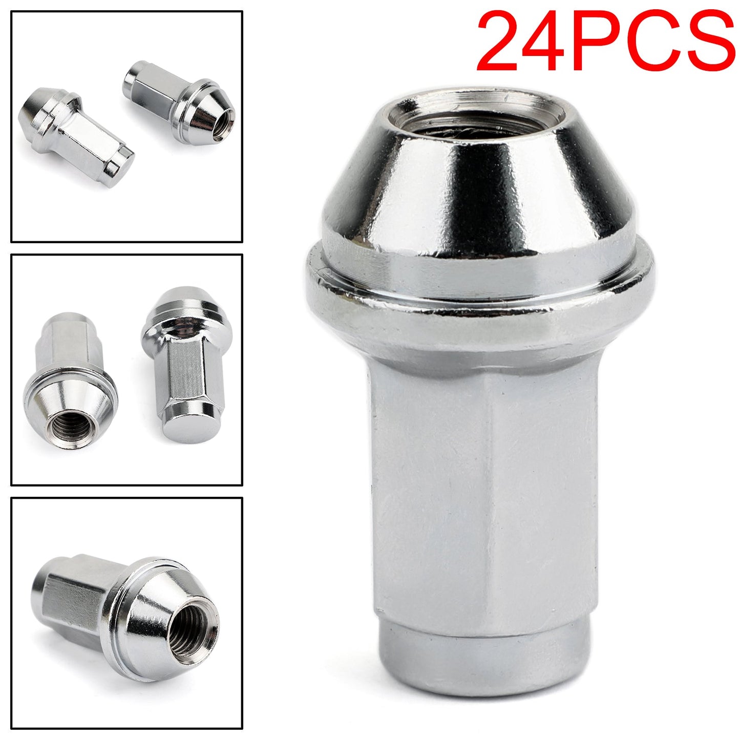 24pcs 14x2 Stainless Lugs Nuts For Ford F150 Expedition Lug 4L3Z-1012-A