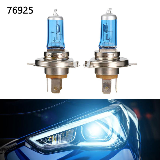 H4 Car Headlight For GE Sliver Light Plus 4100K +50% Light Sparking White Light