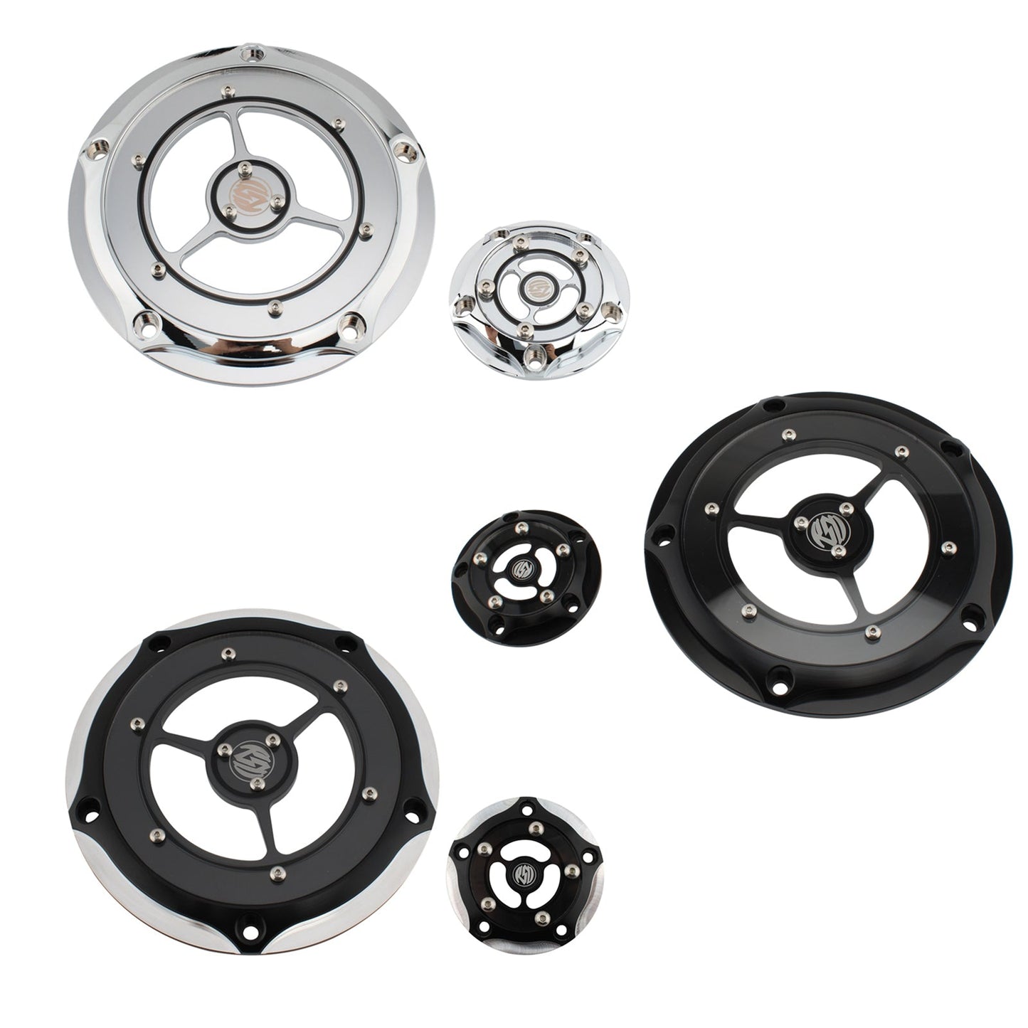 Engine Protector Crank Case Stator Cover Black Fit For Road King Fat Glide 1584