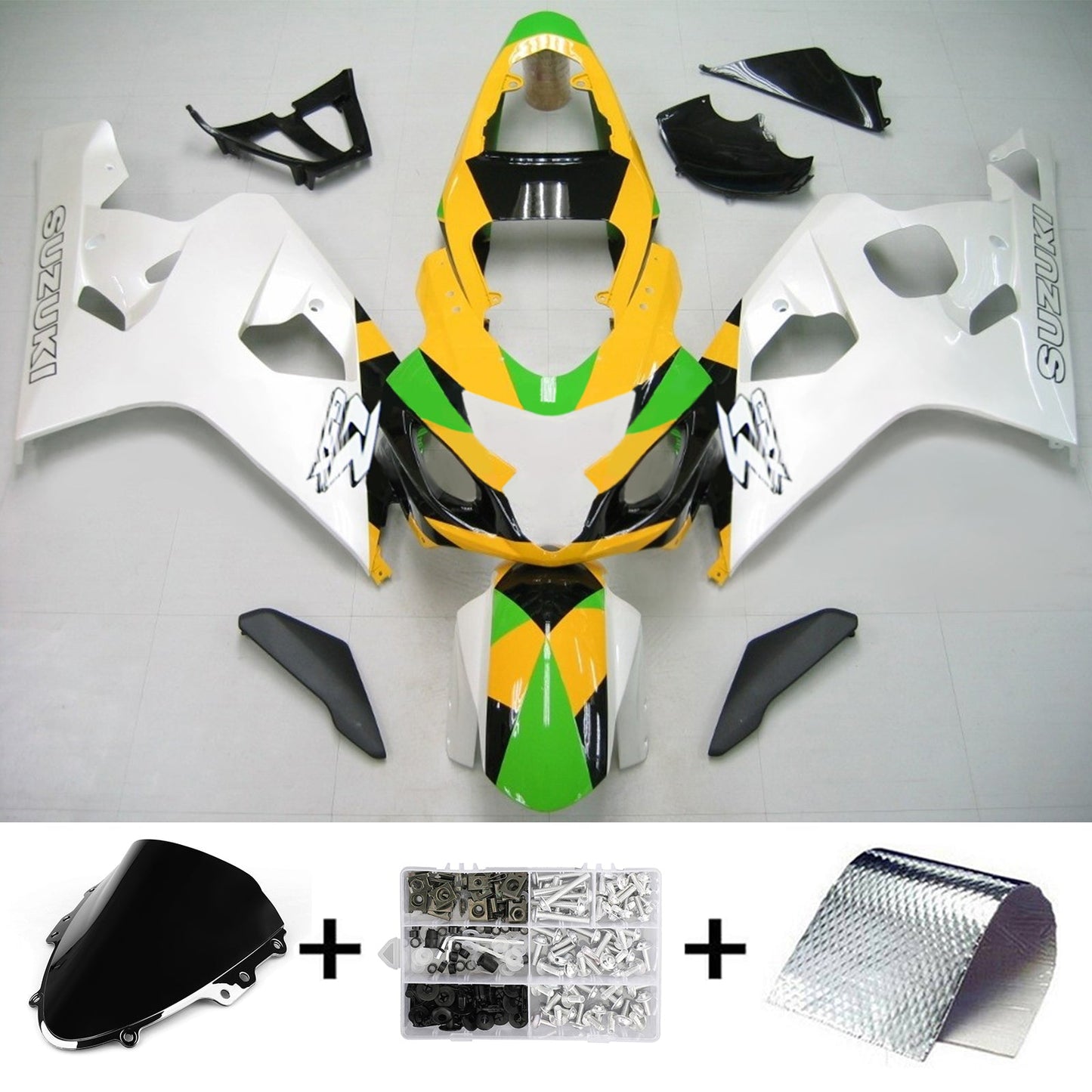 2004-2005 Suzuki GSXR 600/750 K4 Amotopart Injection Fairing Kit Bodywork Plastic ABS #147