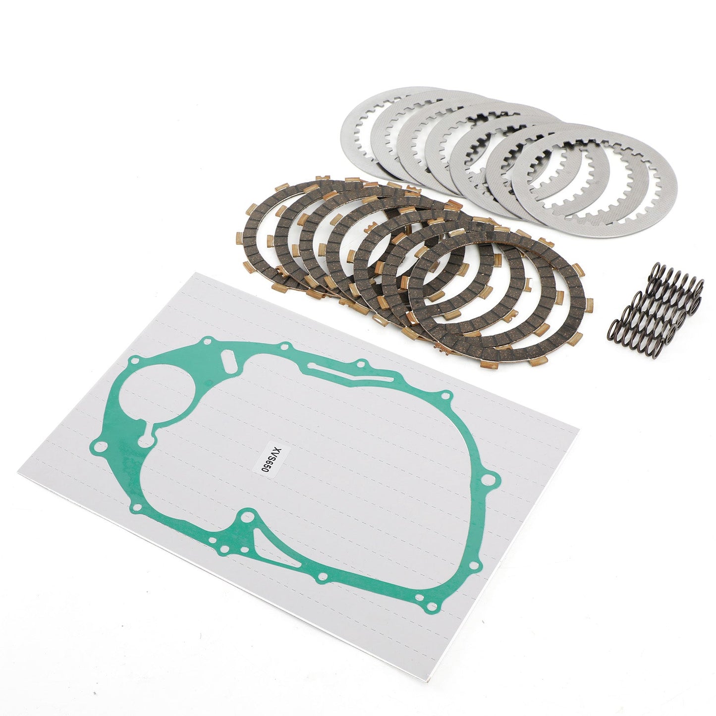 1998-2003 & 2005-2011 Yamaha V Star 650 XVS650 Clutch Plate Kit - Friction & Steel Plates