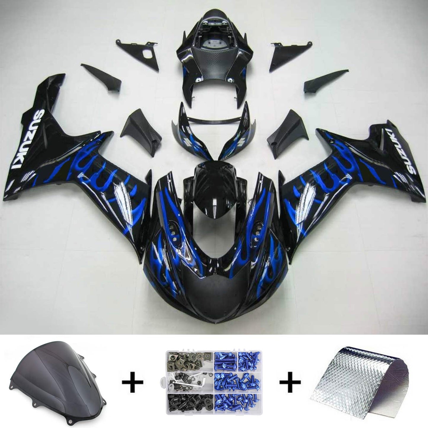 2011-2024 Suzuki GSXR 600/750 K11 Amotopart Injection Fairing Kit Bodywork Plastic ABS #101