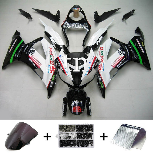 2013-2018 Kawasaki ZX6R 636 Amotopart Injection Fairing Kit Bodywork Plastic ABS #107