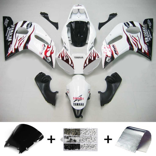 1998-2002 Yamaha YZF 600 R6 Injection Fairing Kit Bodywork Plastic ABS #109