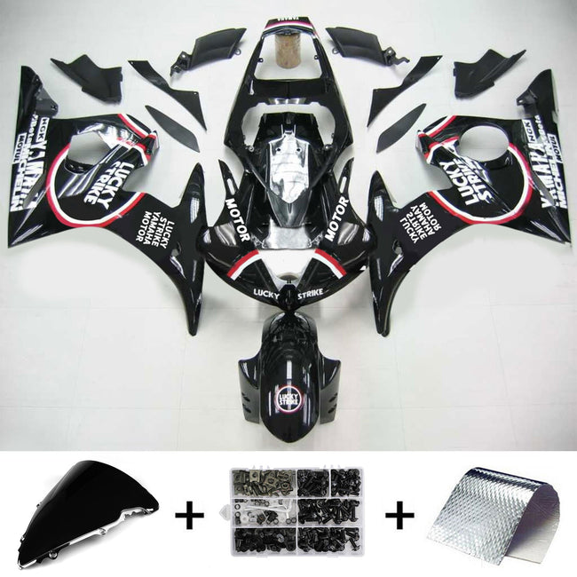 2005 Yamaha YZF 600 R6 Injection Fairing Kit Bodywork Plastic ABS #105