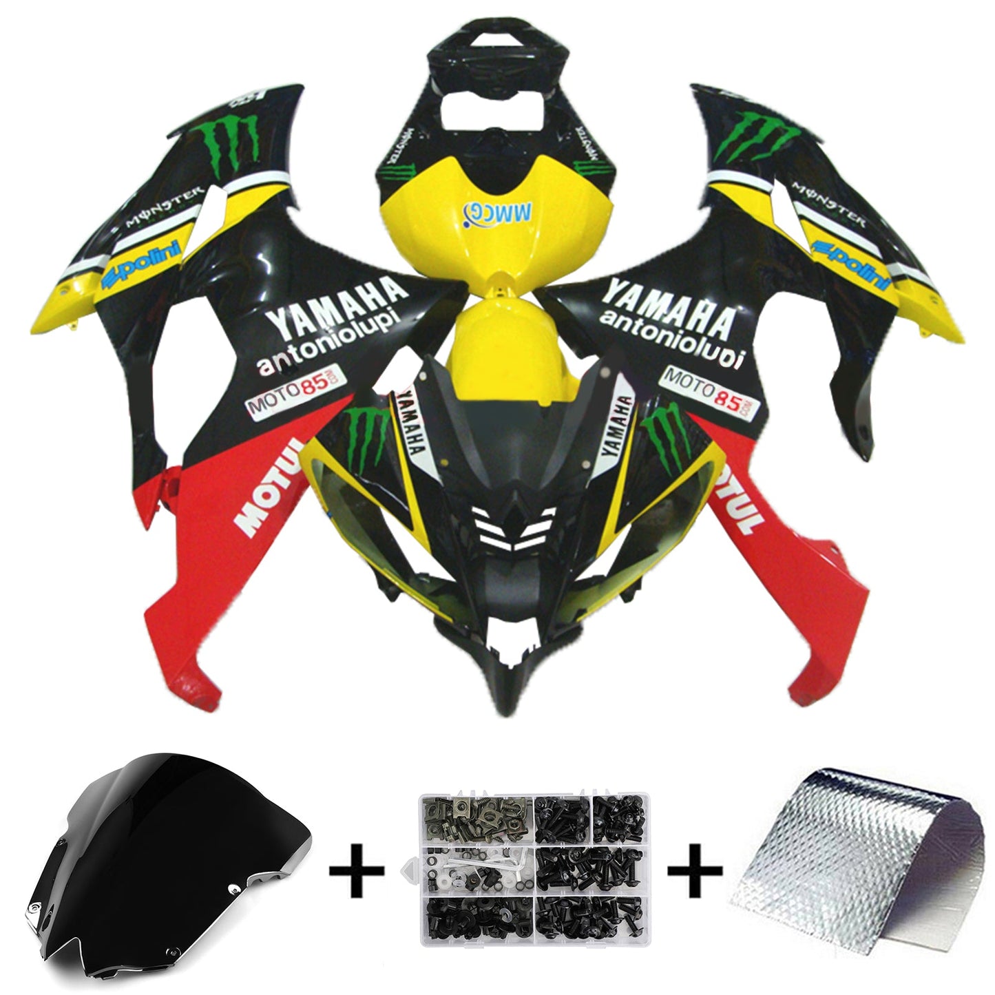 2008-2016 Yamaha YZF 600 R6 Fairing Kit Bodywork Plastic ABS