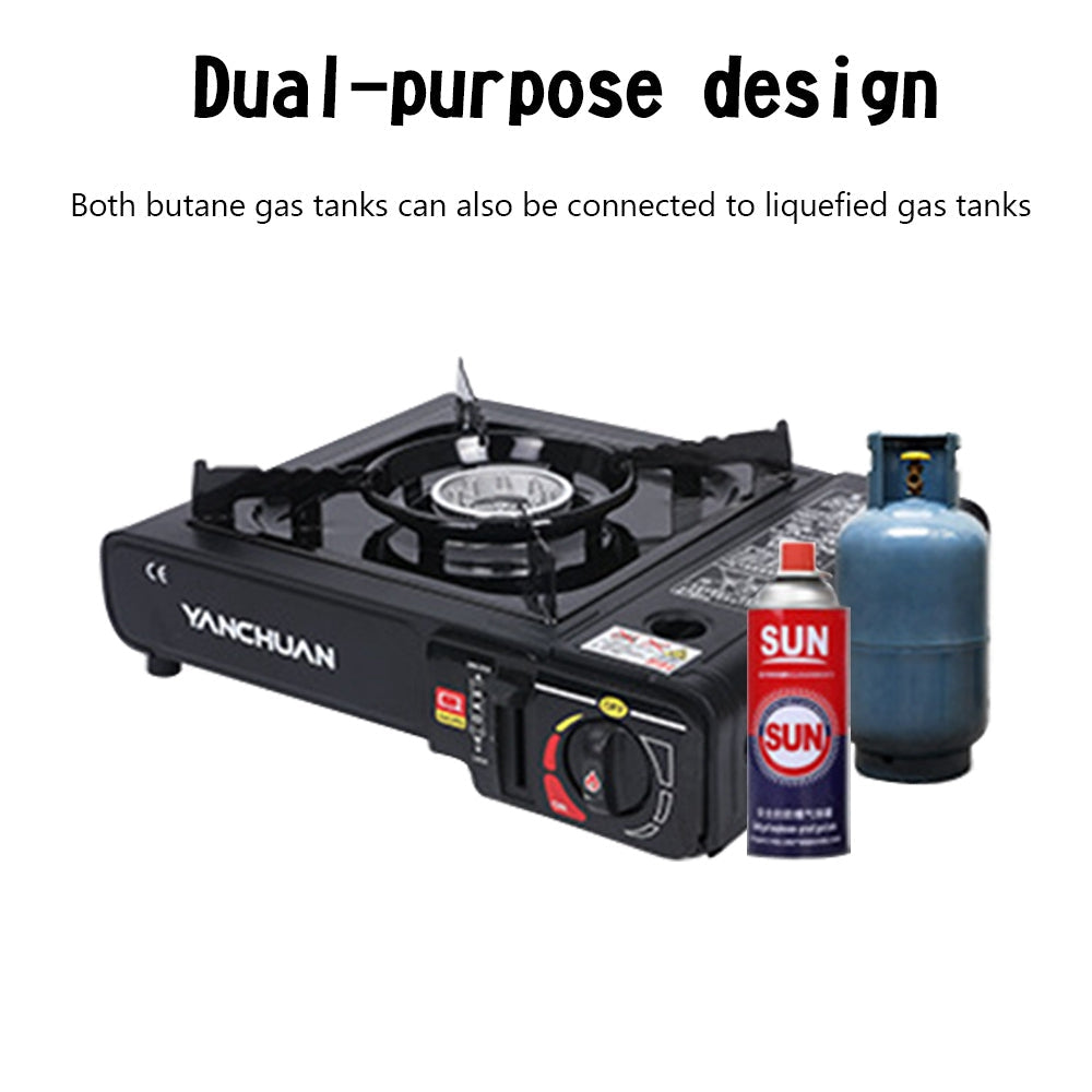 Butane/liquefied gas tank Dual purpose Burner Gas Camping Stove Tabletop Stove