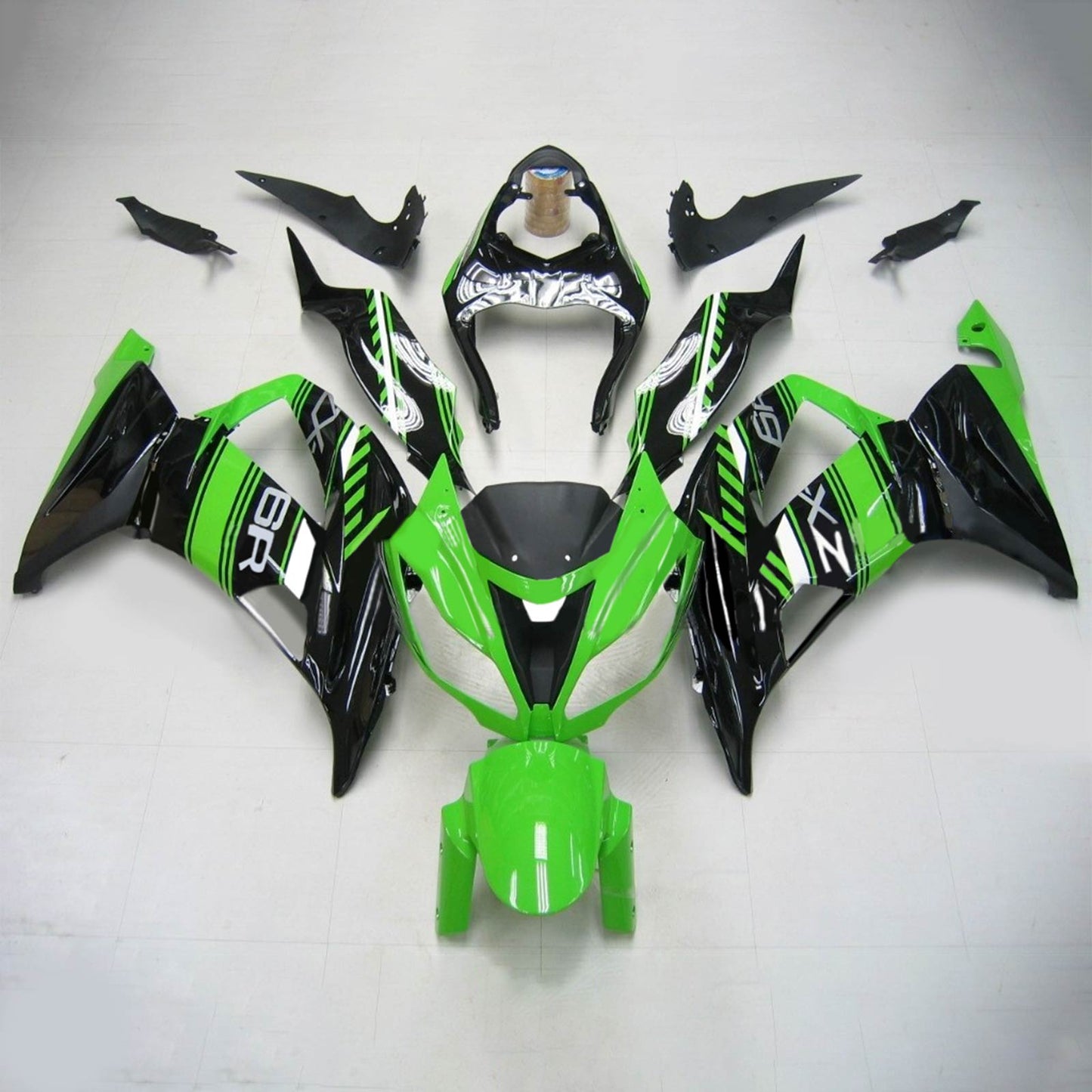 2013-2018 Kawasaki ZX6R 636 Amotopart Injection Fairing Kit Bodywork Plastic ABS #109