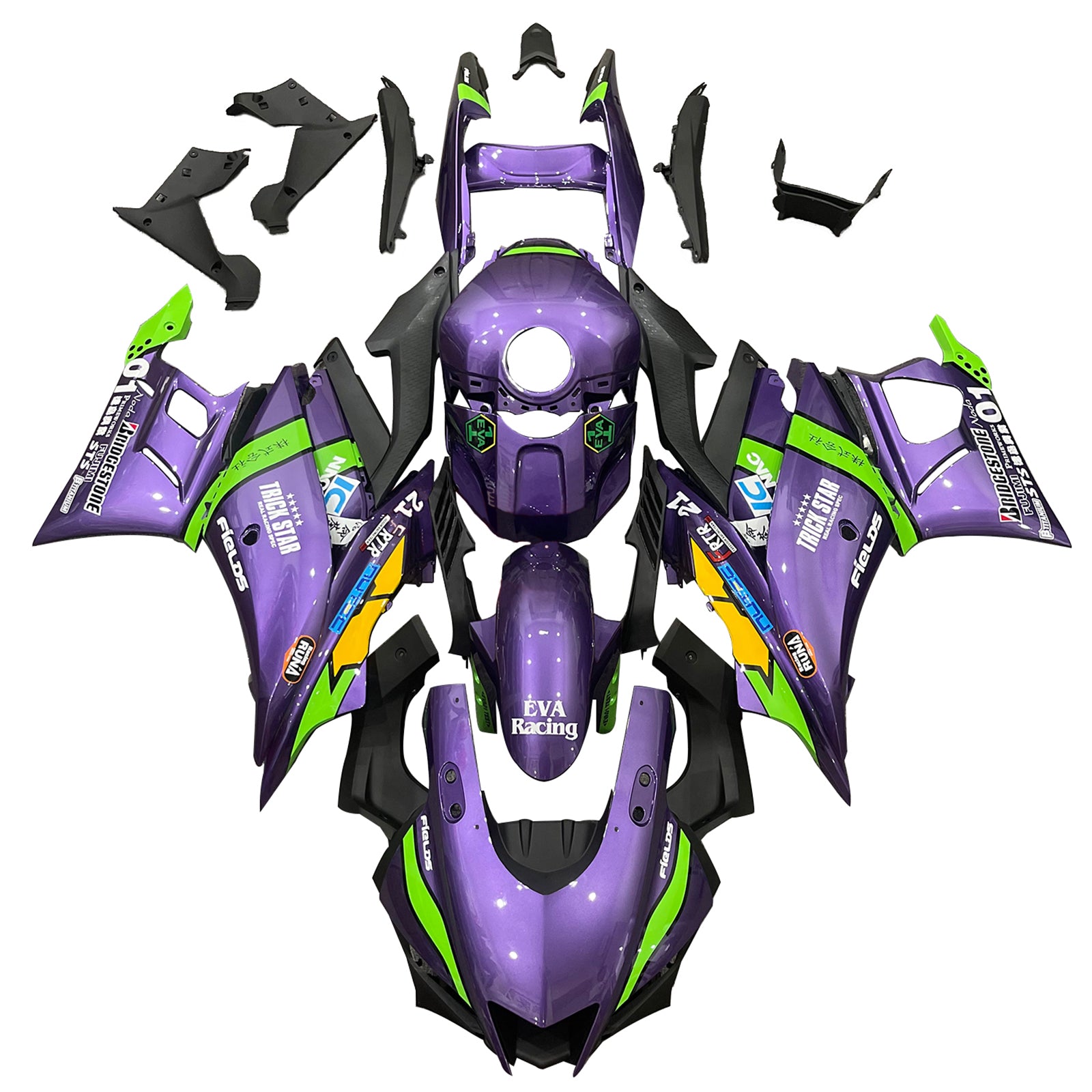 2022-2023 Yamaha YZF-R3 R25 Injection Fairing Kit Bodywork Plastic ABS ...