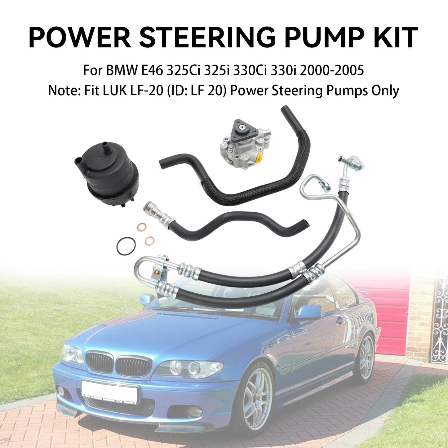 2001-2005 BMW E46 320i 323i 325i 328Ci 328i 330i Power Steering Pump Rebuild Kit