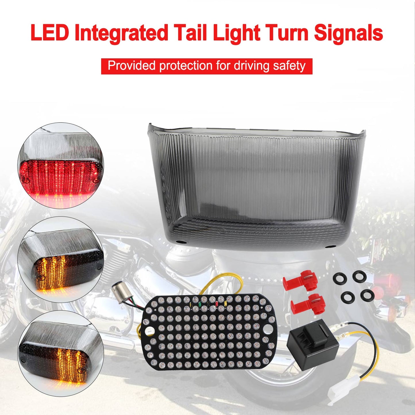 Led Tail Light Light Turn For Suzuki Volusia 800 VL1500 Boulevard C50 C90