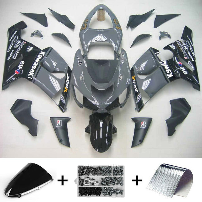 2005-2006 Kawasaki ZX6R 636 Amotopart Injection Fairing Kit Bodywork Plastic ABS #133