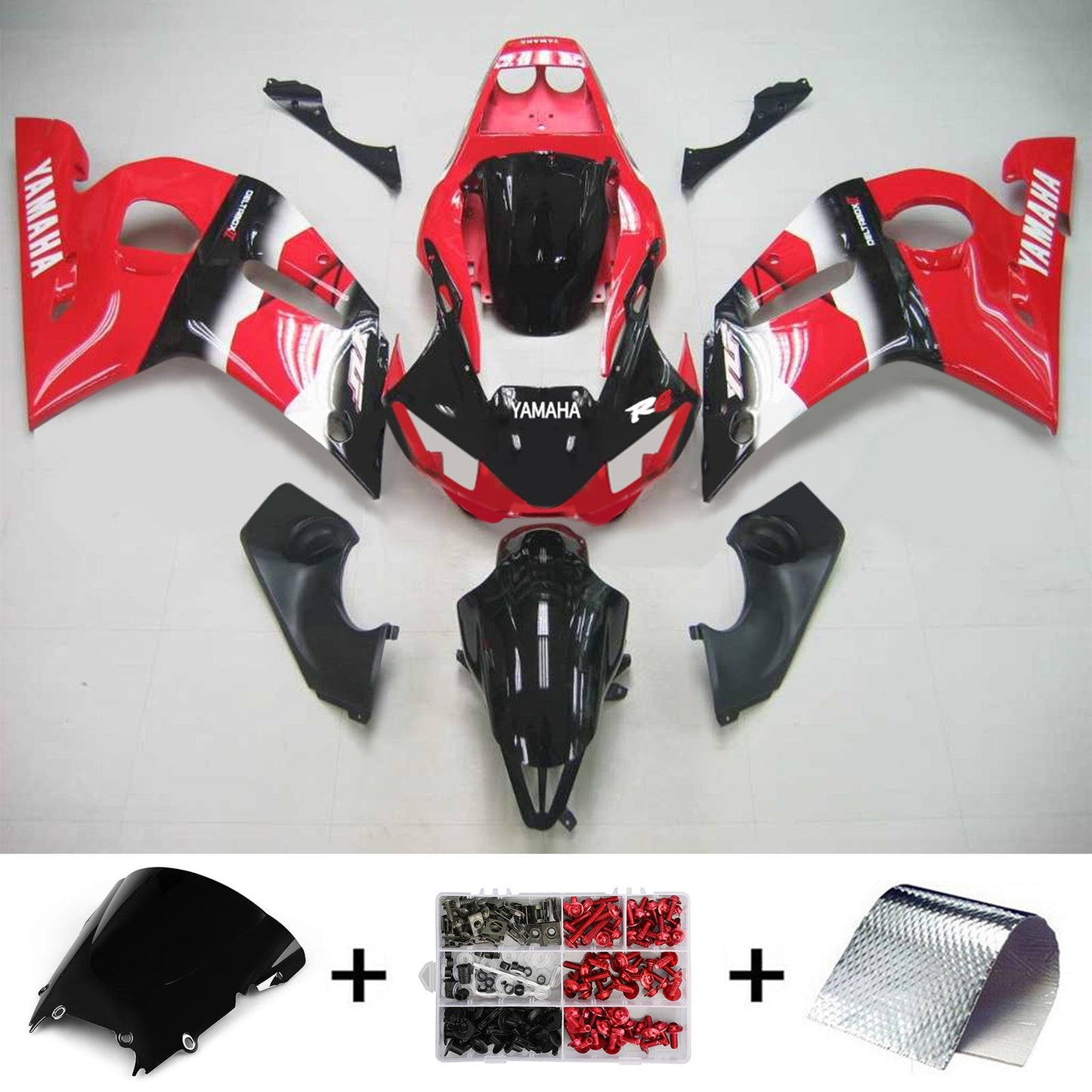 1998-2002 Yamaha YZF 600 R6 Injection Fairing Kit Bodywork Plastic ABS #116