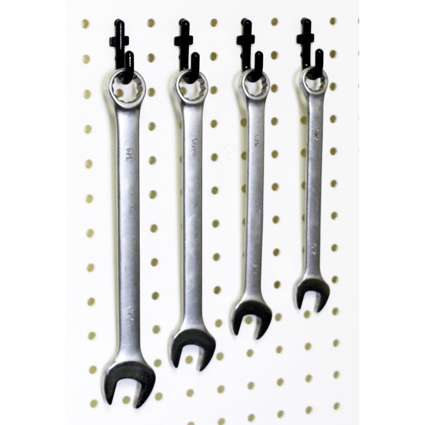 Areyourshop Peg Board Hook Kit Garage Tool Storage Pegboard 100pieces J Hook Locking Plastic