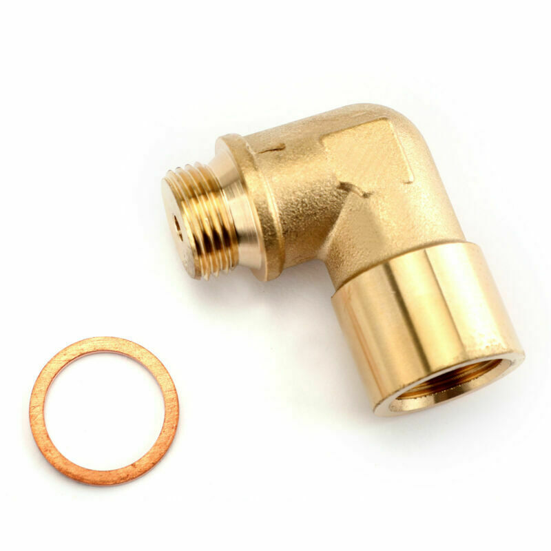 1PC M18X1.5 02 Bung Extension O2 Oxygen Sensor Angled Extender Spacer 90 Degree