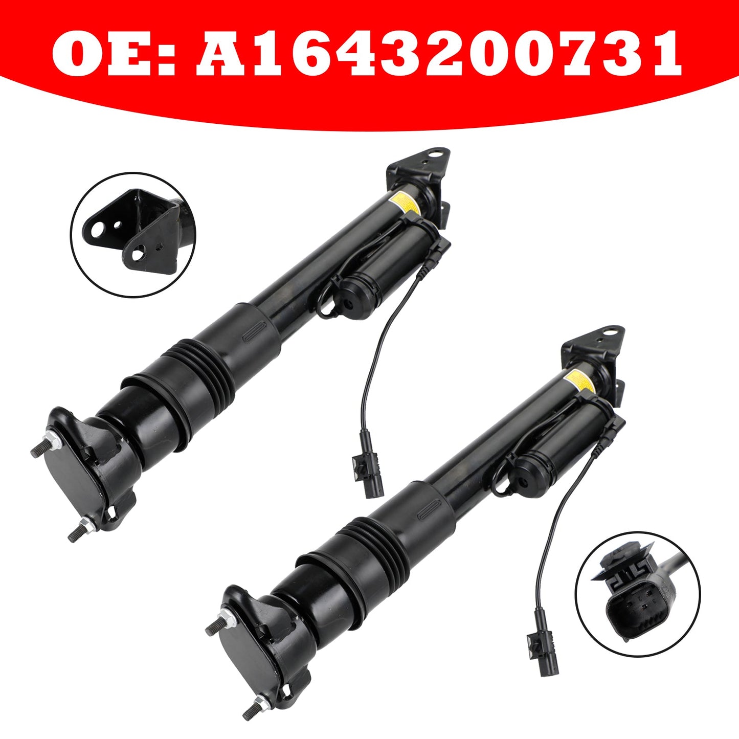 2010-2011 Mercedes-Benz ML450 W164 Sport Utility Pair Struts Shock Absorber Rear A1643203031