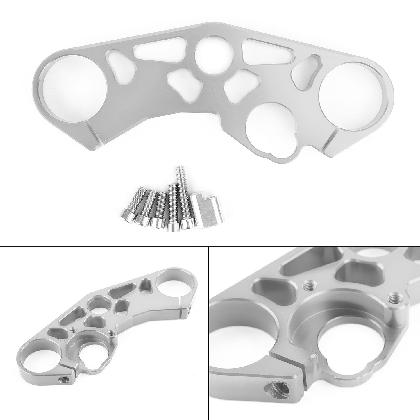 Lowering Triple Tree Front Upper Top Clamp for SUZUKI GSXR 600 750 1000 Black