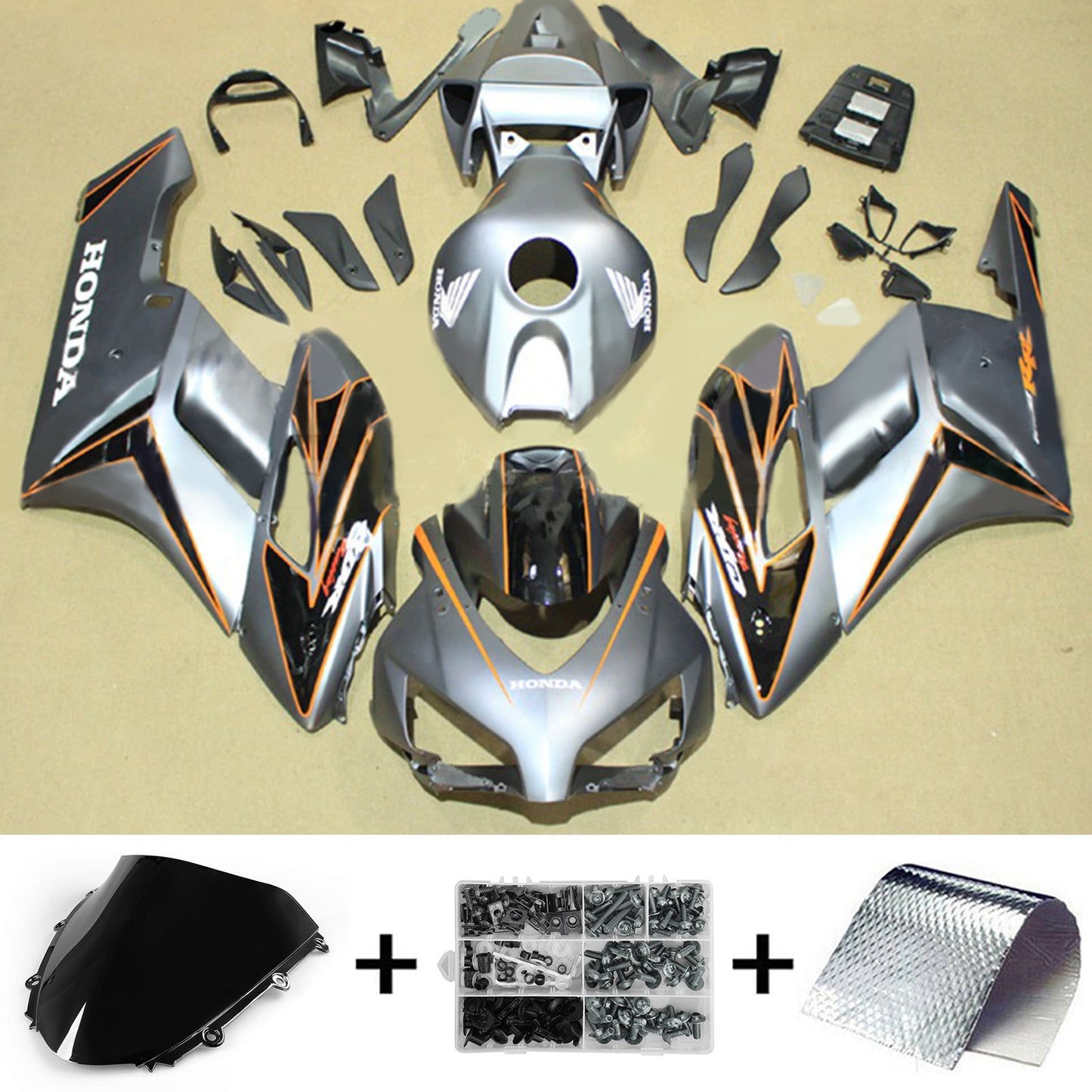 2004-2005 Honda CBR1000RR Injection Fairing Kit Bodywork Plastic ABS#193