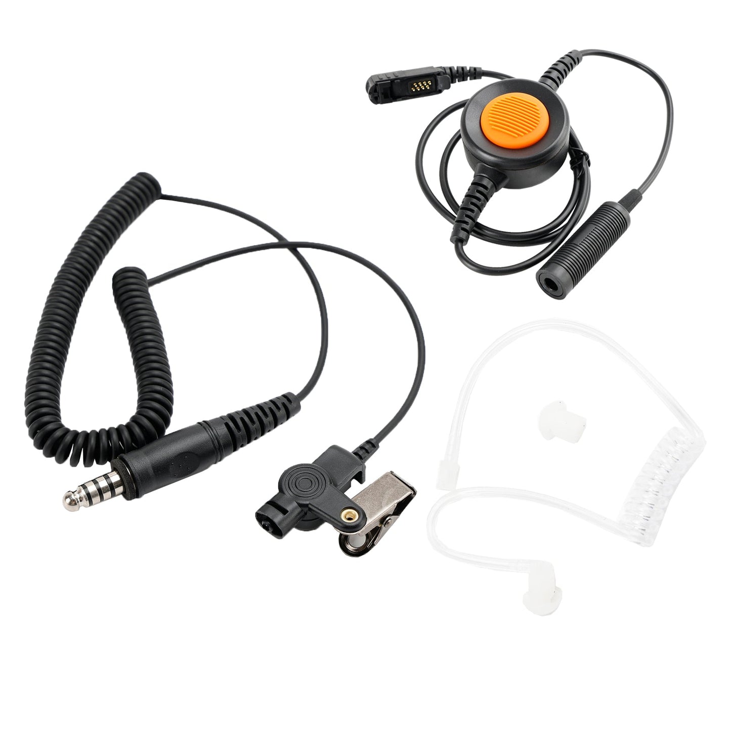 For IMTP3100 MTP3150 MTP3250 6Pin U94 PTT 7.1-A3 Single Transparent Tube Headset