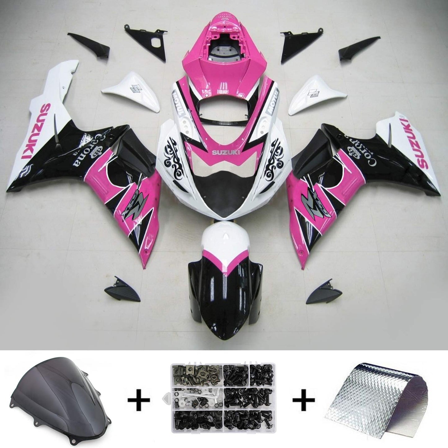 2011-2024 Suzuki GSXR 600/750 K11 Amotopart Injection Fairing Kit Bodywork Plastic ABS #101