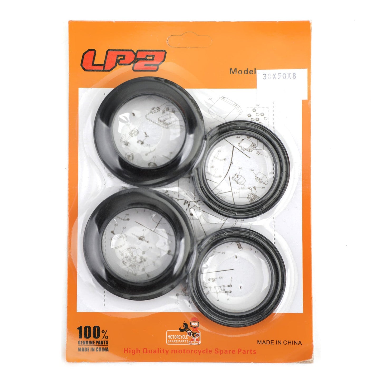 Fork Seal Dust Kit for Kawasaki ZX500 ZX600 ZX750 ZX900 ZN1100 KZ1000 78-2001