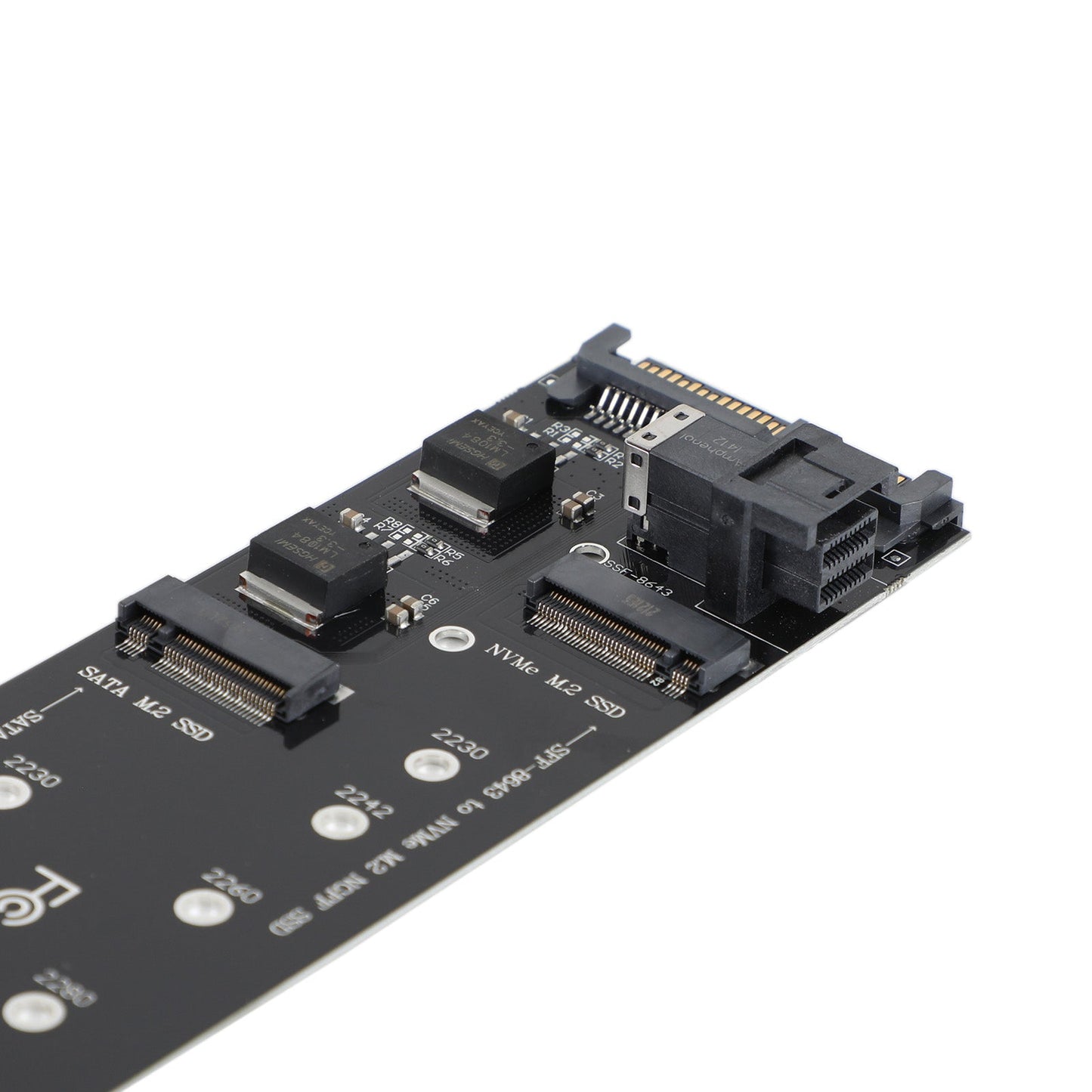 SFF-8643 to U2 Kit NGFF M-Key to HD Mini SAS NVME PCIe SSD SATA Adapter