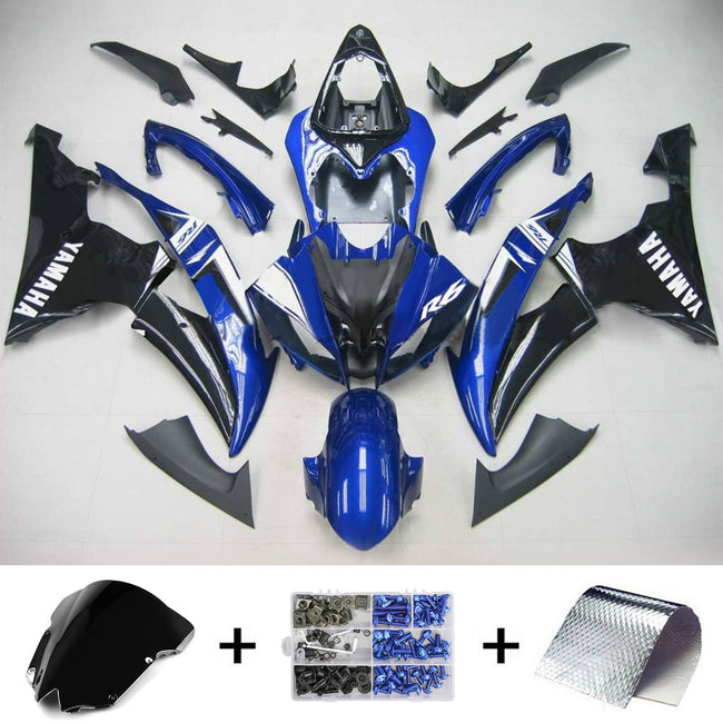 2008-2016 Yamaha YZF 600 R6 Amotopart Injection Fairing Kit Bodywork Plastic ABS #113