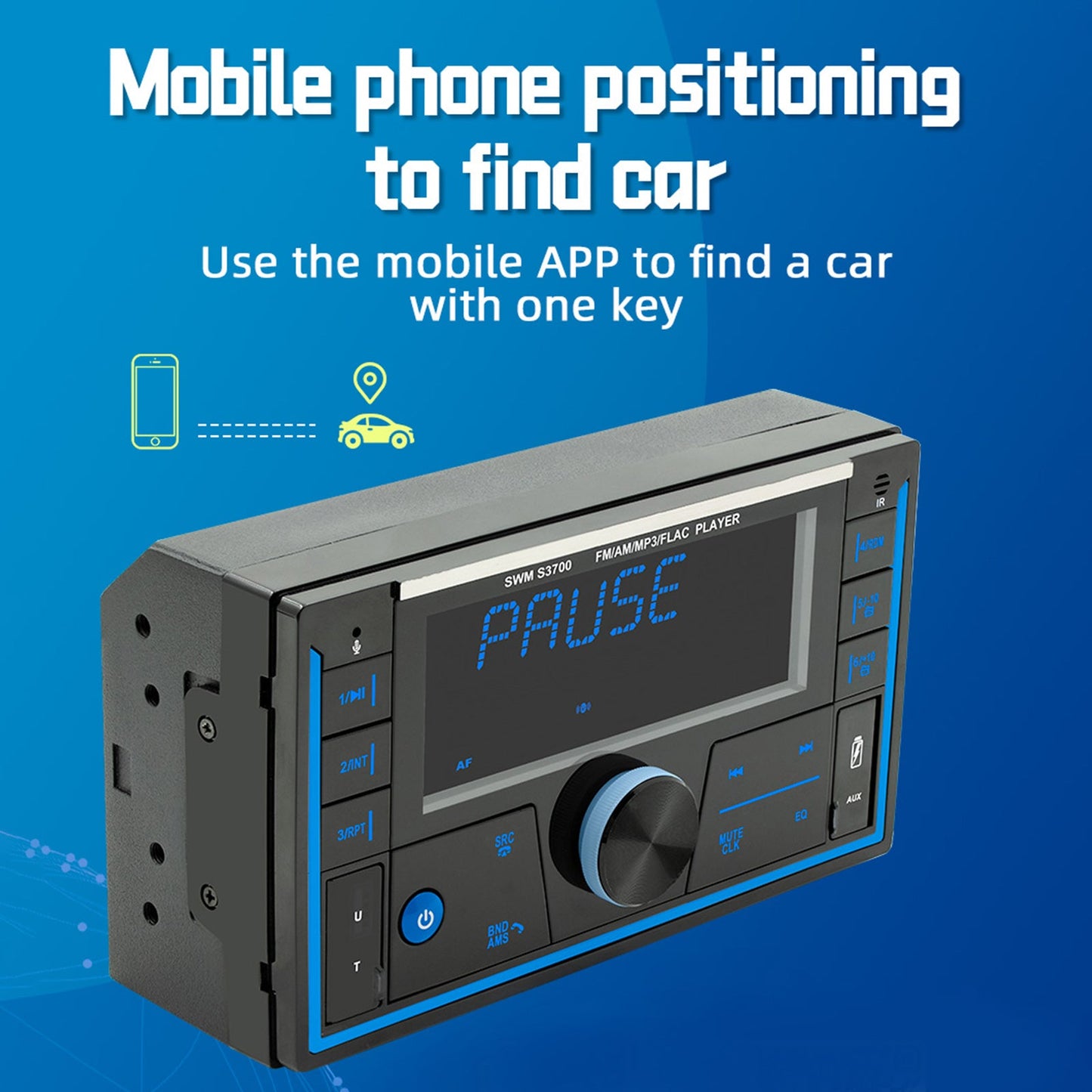 Car Dual Din Radio 12V Bluetooth Free Improve Clear Lossless Music Car MP3 Player