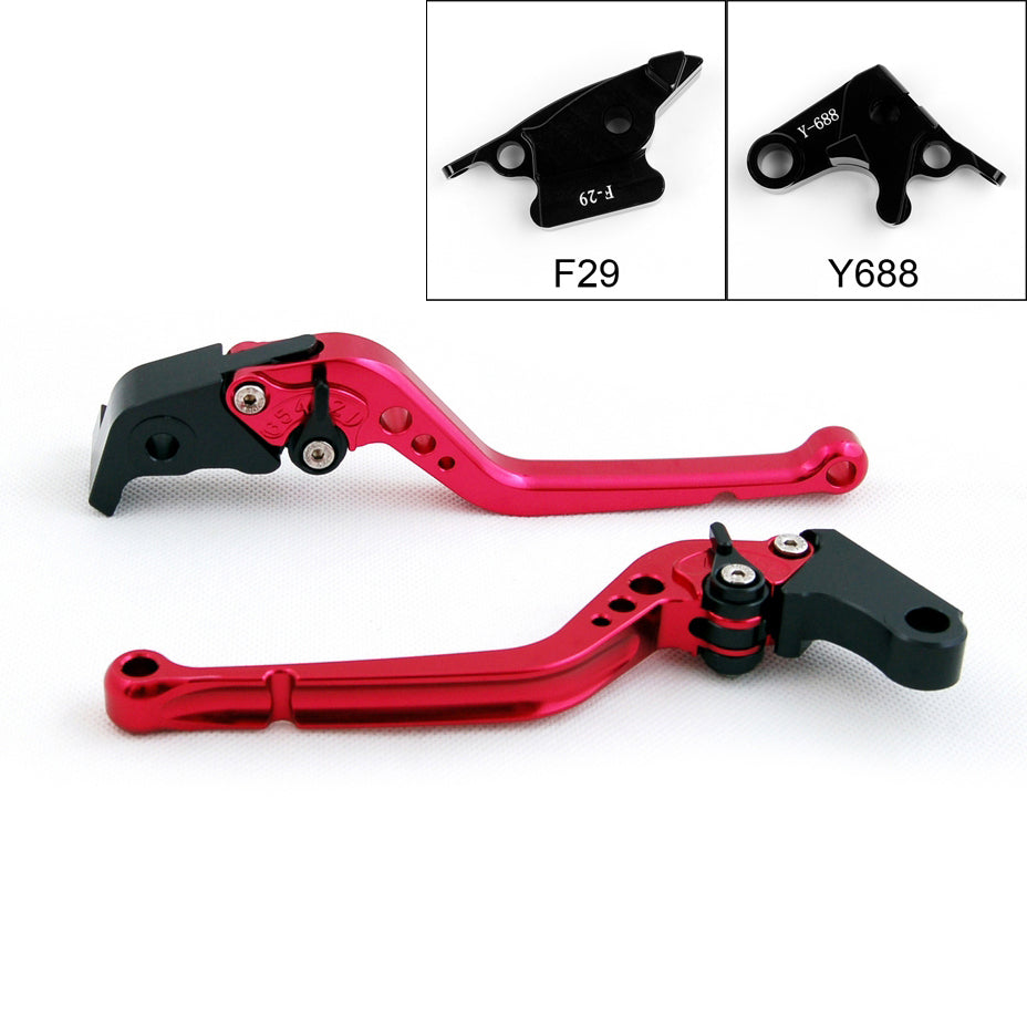 Long Brake Clutch Levers For Honda CBR600RR 03-06 CBR954RR 02-03 Black