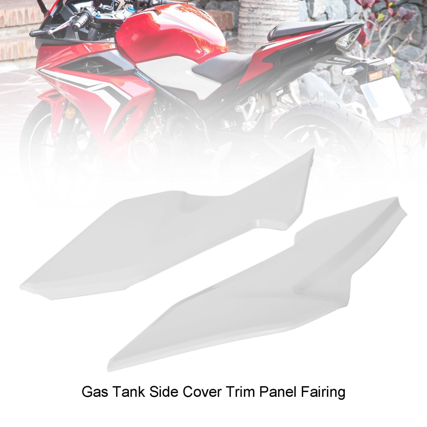 Gas Tank Side Cover Trim Panel Fairing For HONDA CBR500R 2019-2021 White