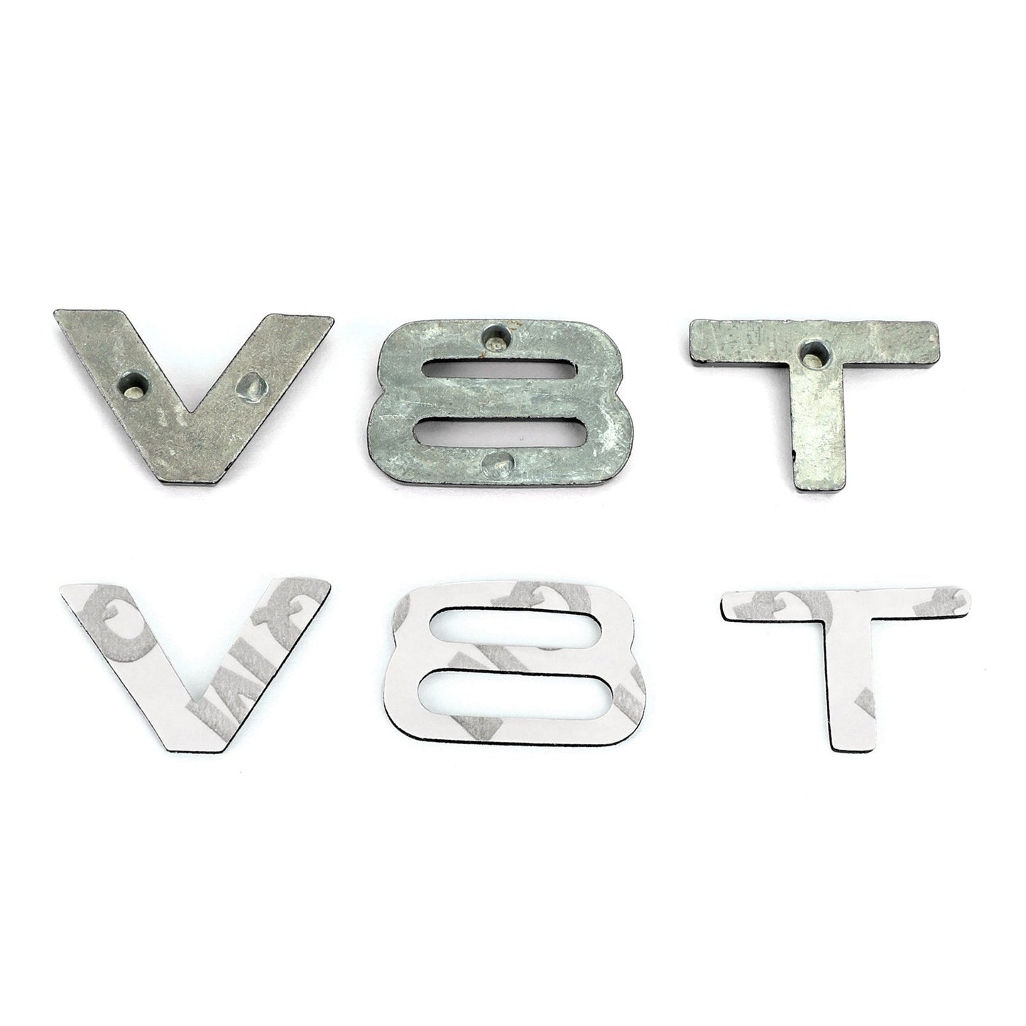 V8T Emblem Badge Fit For AUDI A1 A3 A4 A5 A6 A7 Q3 Q5 Q7 S6 S7 S8 S4 SQ5 Black