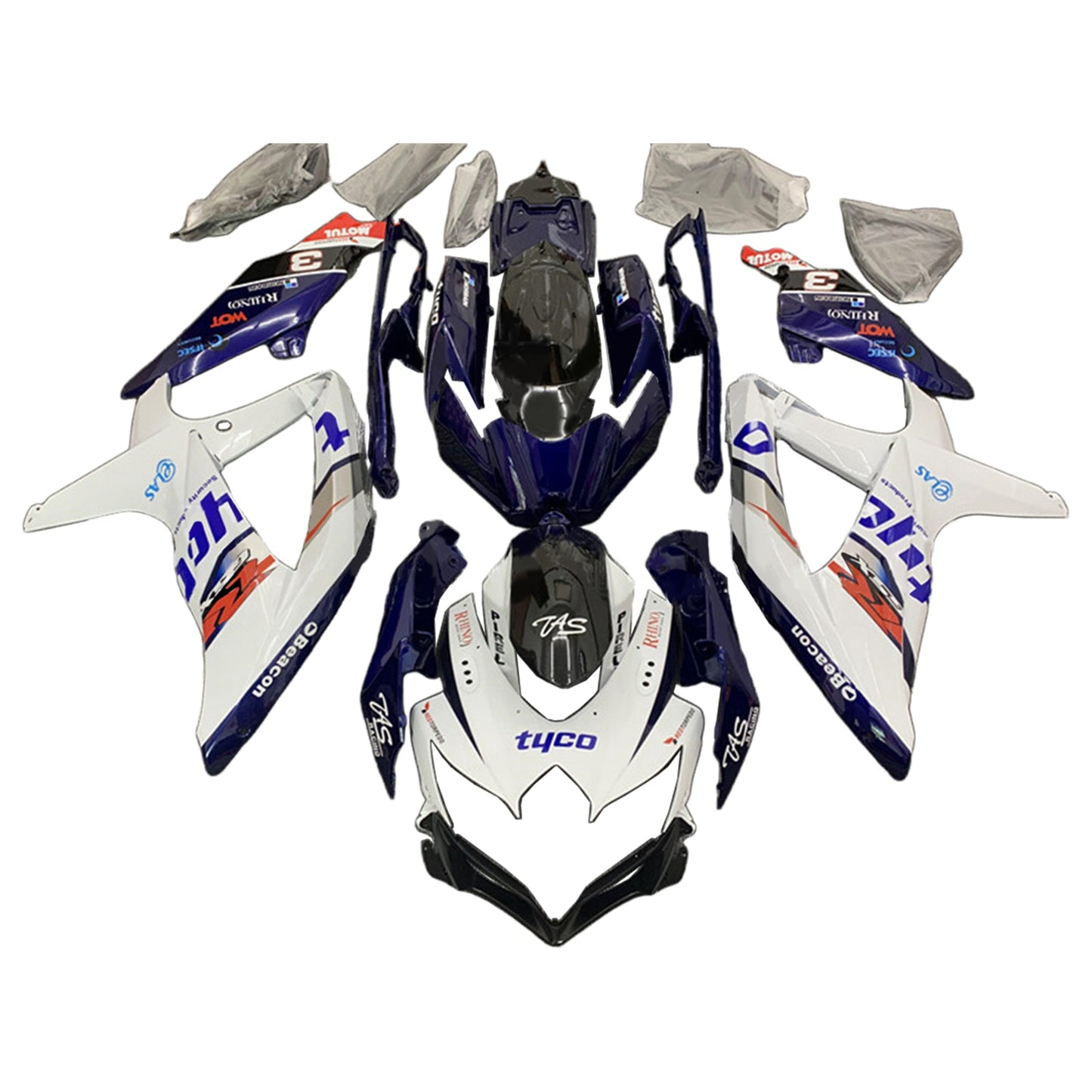 2008-2010 Suzuki GSXR 600/750 K8 Fairing Kit Bodywork Plastic ABS