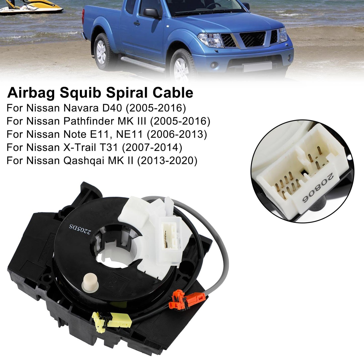 Airbag Squib Spiral Cable For Infiniti FX45 25567-AC725, B5567-CC00A, B5567-CC00E