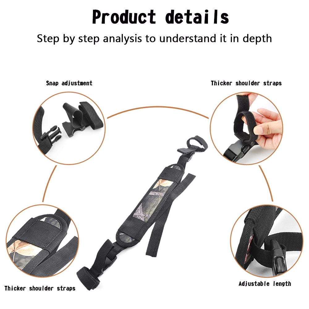 Archery Compound Bow Sling Carrier Shoulder Strap Holster Belt Holder Huntting