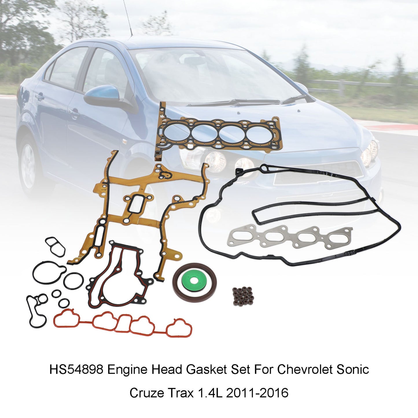 HS54898 Engine Head Gasket Set For Chevrolet Sonic Cruze Trax 1.4L 2011-2016