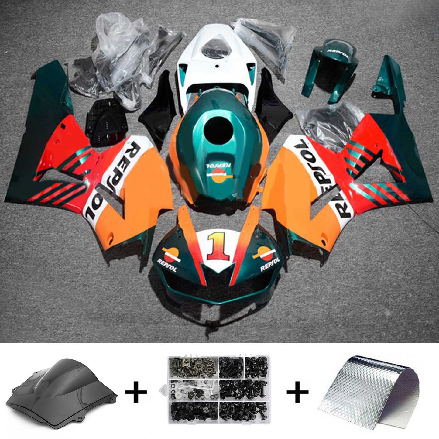 2013-2020 Honda CBR600RR F5 Injection Fairing Kit Bodywork Plastic ABS#159