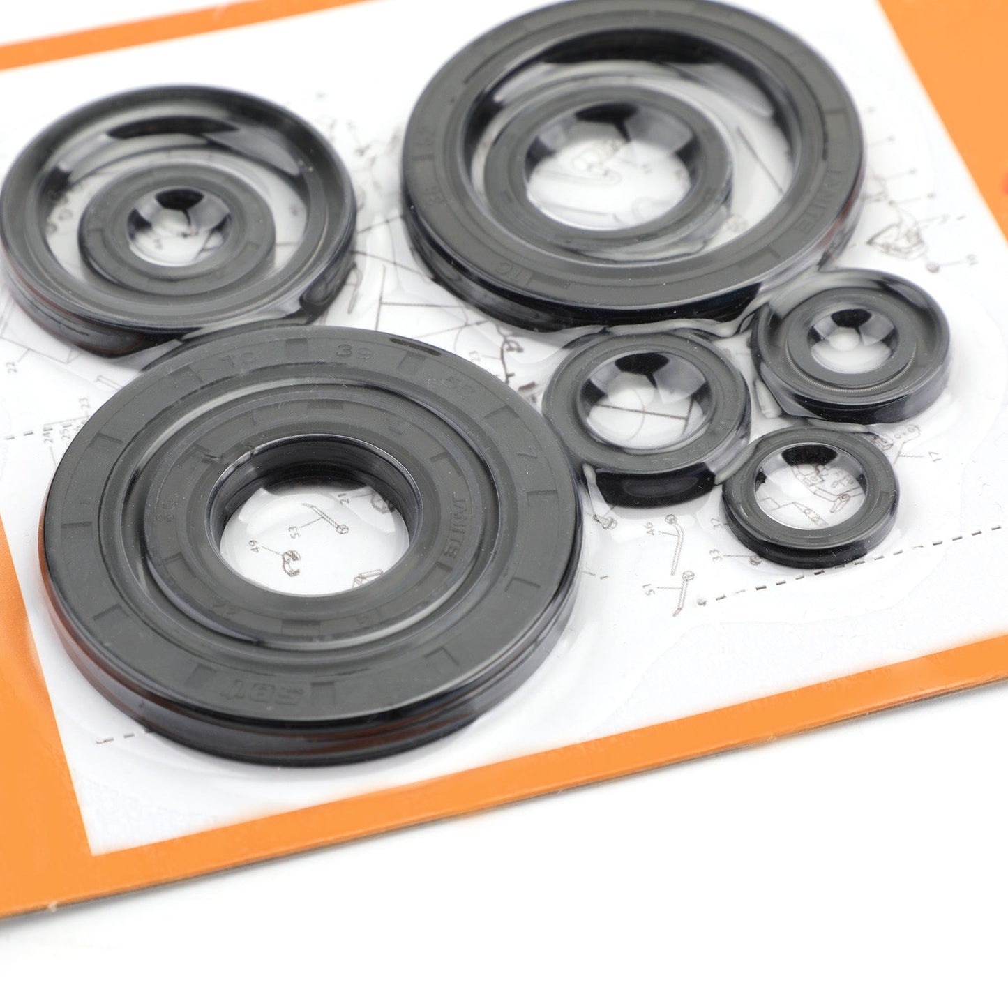 9pcs Engine Oil Seal Kit Set for Honda CRF450R 2009-2014 crf450r CRF-450R