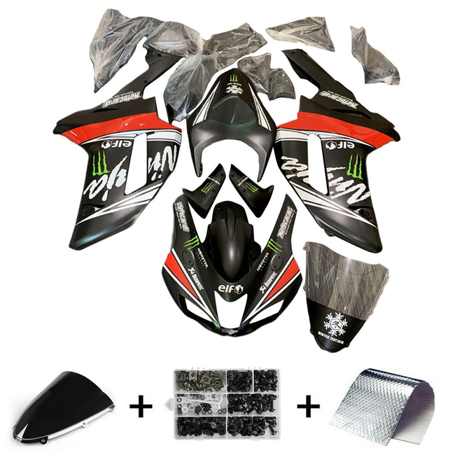 2007-2008 Kawasaki ZX6R 636 Fairing Kit Bodywork Plastic ABS