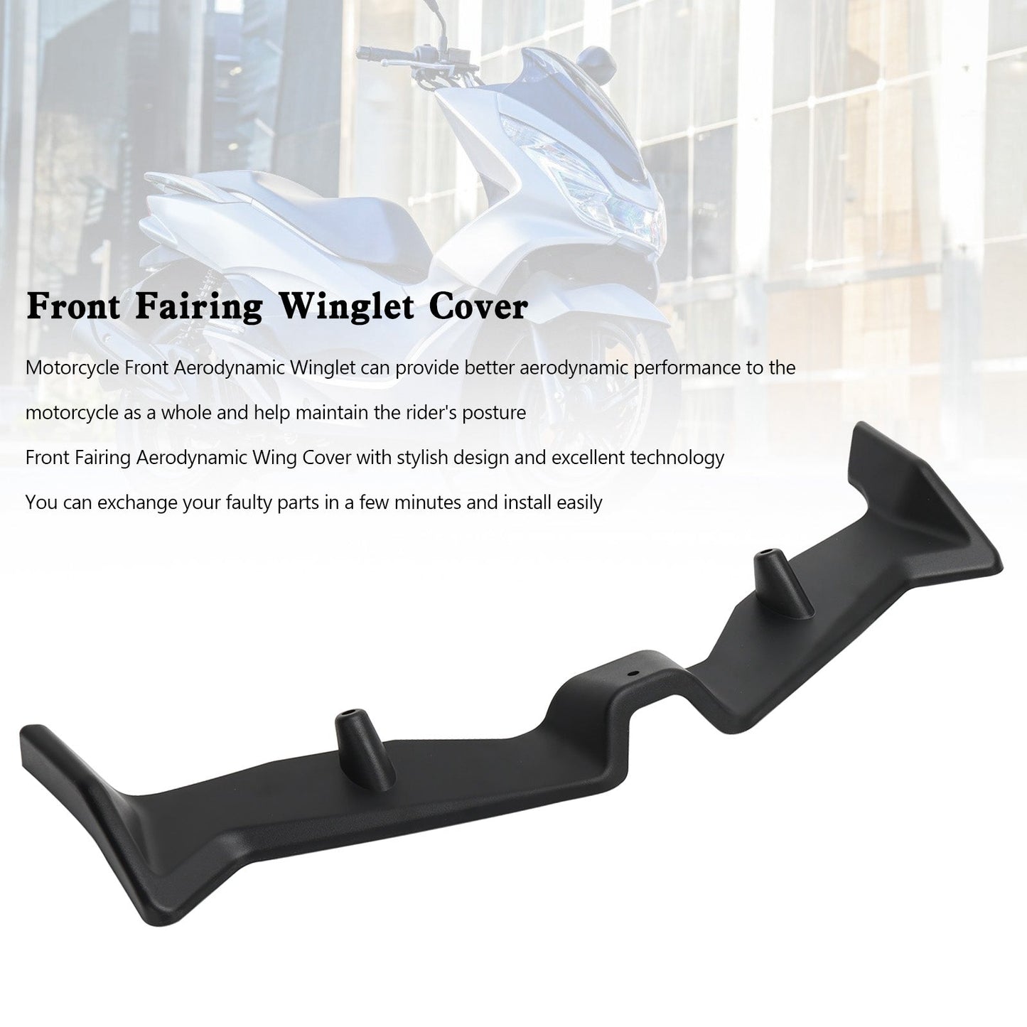 Honda Pcx125 Pcx160 2021-2023 Front Fairing Aerodynamic Winglet Cover Durable